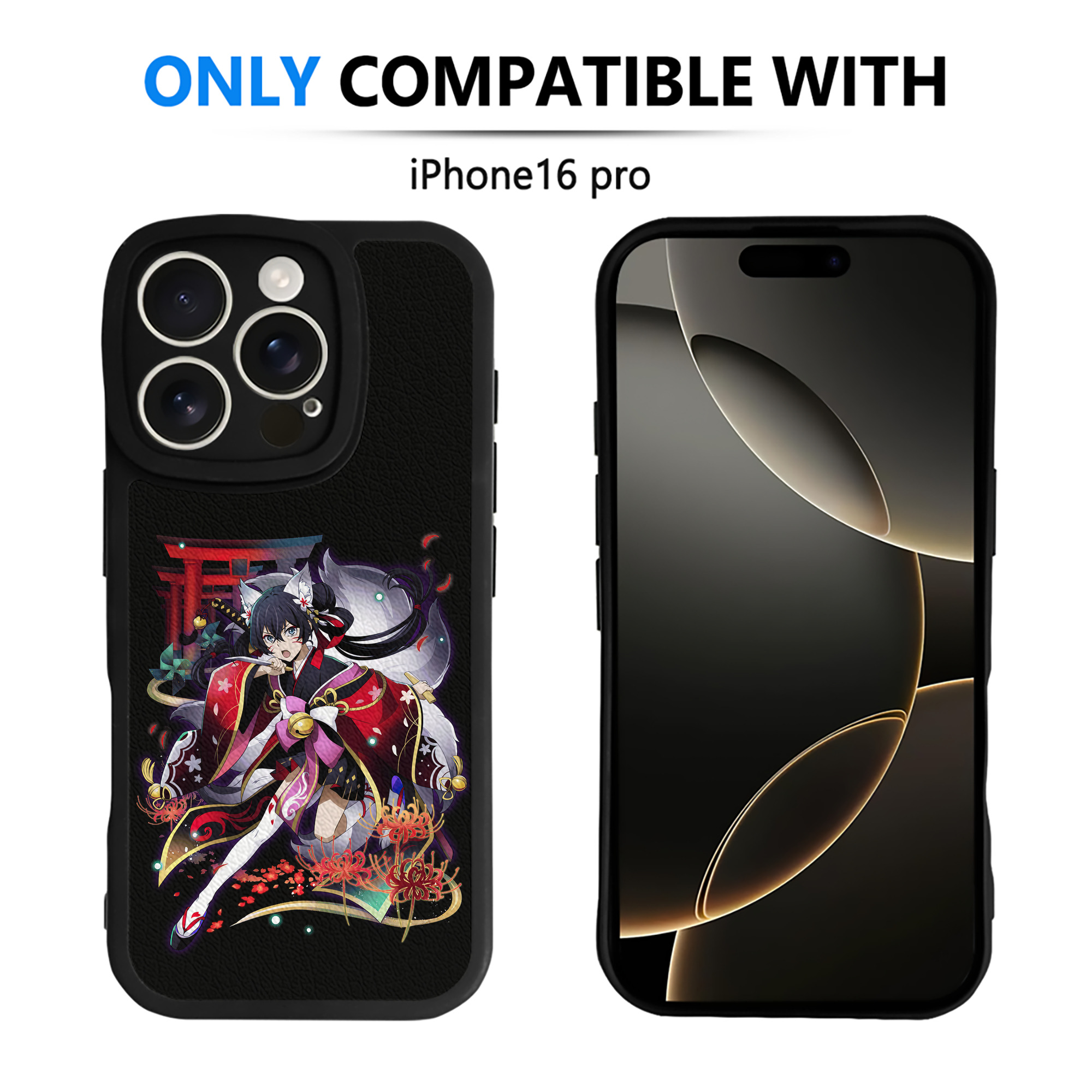 （画像用） 文豪ストレイドッグス Bungo Stray Dogs 【iPhone 16シリーズ対応】シリコンスマホケース（レザー調） 材質：シリコン